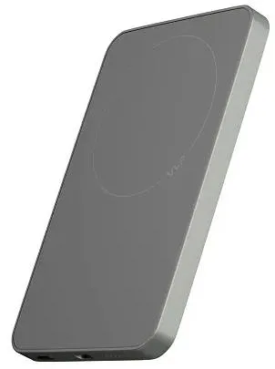 Внешний аккумулятор "vlp" Diamond Energy MagSafe, Qi2, 5000 mAh, натуральный титан
