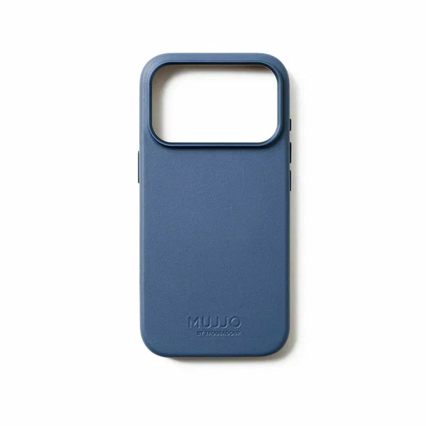 Чехол Mujjo Leather для iPhone 17 Pro Max, глубокий синий